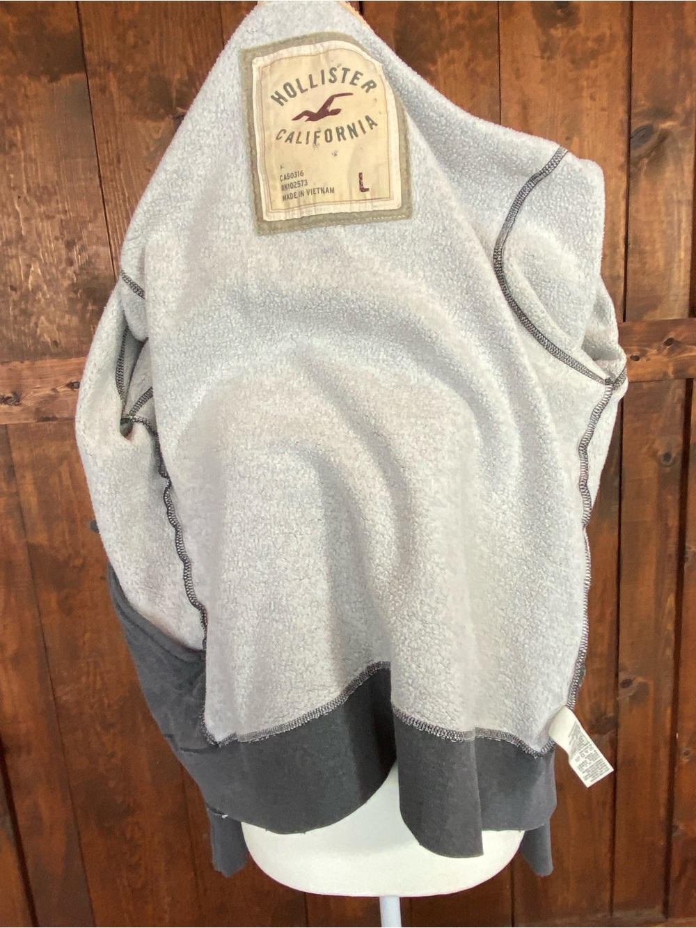 Vintage Y2K Hollister full zip fleece Men’s size L - Picture 8 of 11
